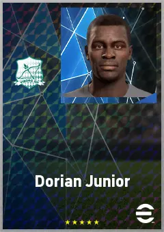 Dorian Junior eFootball 2026 player card, 67 OVR CF