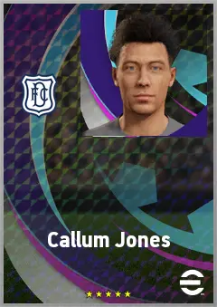 Callum Jones eFootball 2026 player card, 68 OVR CMF
