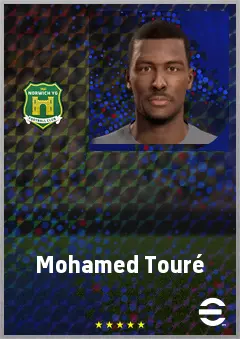 Mohamed Touré eFootball 2026 player card, 71 OVR CF