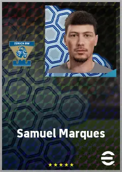 Samuel Marques eFootball 2026 player card, 66 OVR CMF