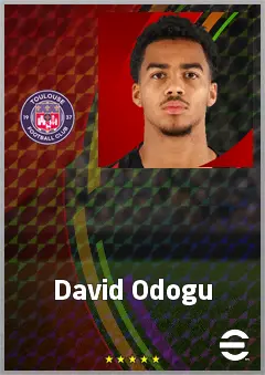 David Odogu eFootball 2026 player card, 68 OVR CB