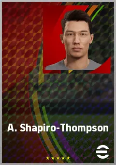 A. Shapiro-Thompson eFootball 2026 player card, 66 OVR CMF