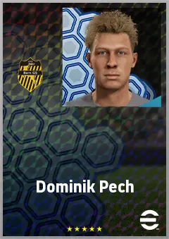 Dominik Pech eFootball 2026 player card, 67 OVR AMF