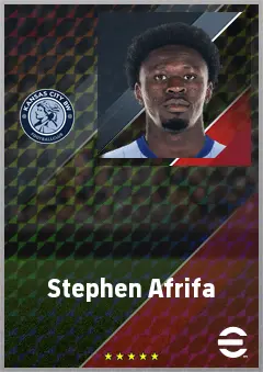 Stephen Afrifa eFootball 2026 player card, 67 OVR CF