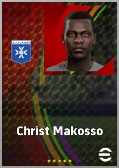 Christ Makosso eFootball 2026 player card, 68 OVR CB