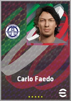 Carlo Faedo eFootball 2026 player card, 66 OVR CB