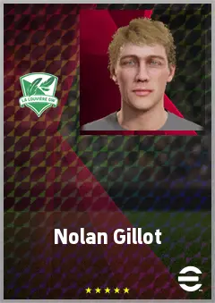 Nolan Gillot eFootball 2026 player card, 65 OVR LB