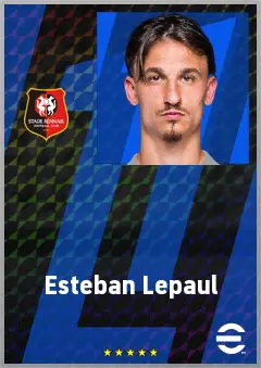 Esteban Lepaul eFootball 2026 player card, 75 OVR CF