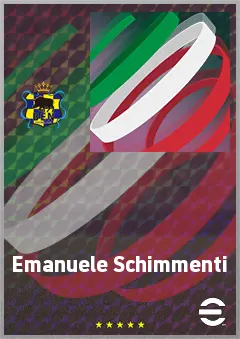 Emanuele Schimmenti eFootball 2026 player card, 66 OVR RWF
