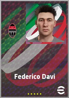 Federico Davi eFootball 2026 player card, 64 OVR RB