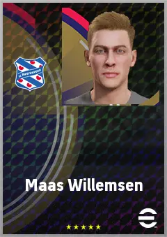 Maas Willemsen eFootball 2026 player card, 68 OVR CB