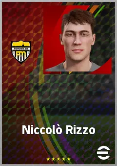 Niccolò Rizzo eFootball 2026 player card, 65 OVR CB
