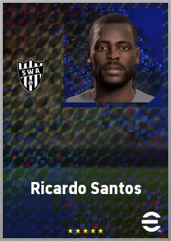 Ricardo Santos eFootball 2026 player card, 69 OVR CB