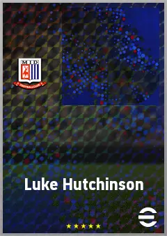 Luke Hutchinson eFootball 2026 player card, 62 OVR GK