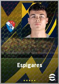 Espigares eFootball 2026 player card, 68 OVR CB