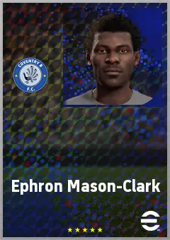 Ephron Mason-Clark eFootball 2026 player card, 72 OVR LWF