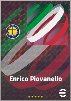 Enrico Piovanello eFootball 2026 player card, 65 OVR RWF