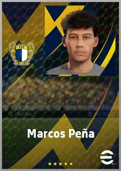 Marcos Peña eFootball 2026 player card, 68 OVR CMF