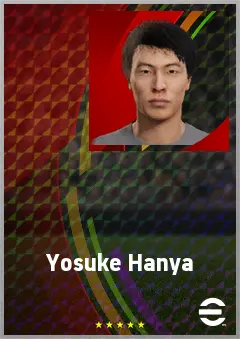 Hanya Yosuke eFootball 2026 player card, 69 OVR RMF