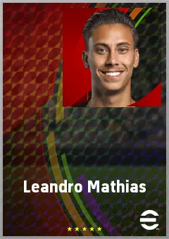 Leandro Mathias eFootball 2026 player card, 66 OVR GK