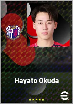 Okuda Hayato eFootball 2026 player card, 68 OVR RB