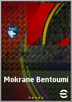 Mokrane Bentoumi eFootball 2026 player card, 65 OVR AMF