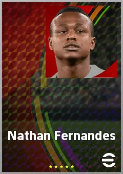 Nathan Fernandes eFootball 2026 player card, 68 OVR LWF