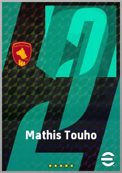 Mathis Touho eFootball 2026 player card, 63 OVR LWF