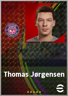 Thomas Jørgensen eFootball 2026 player card, 67 OVR CMF