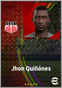 Jhon Quiñónes eFootball 2026 player card, 67 OVR CB