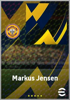 Markus Jensen eFootball 2026 player card, 65 OVR LWF