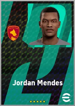 Jordan Mendes eFootball 2026 player card, 67 OVR DMF