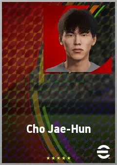 Cho Jae-Hun eFootball 2026 player card, 65 OVR LWF