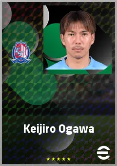 Ogawa Keijiro eFootball 2026 player card, 67 OVR RWF