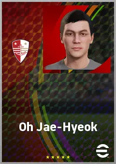 Oh Jae-Hyeok eFootball 2026 player card, 65 OVR CMF