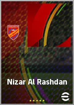 Nizar Al Rashdan eFootball 2026 player card, 69 OVR DMF