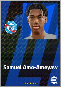 Samuel Amo-Ameyaw eFootball 2026 player card, 68 OVR RWF