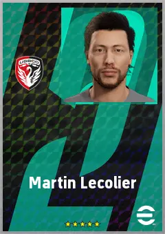 Martin Lecolier eFootball 2026 player card, 64 OVR CF