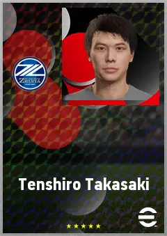 Takasaki Tenshiro eFootball 2026 player card, 61 OVR AMF