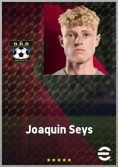 Joaquin Seys eFootball 2026 player card, 73 OVR LB