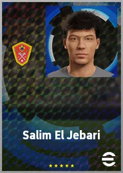 Salim El Jebari eFootball 2026 player card, 67 OVR LWF