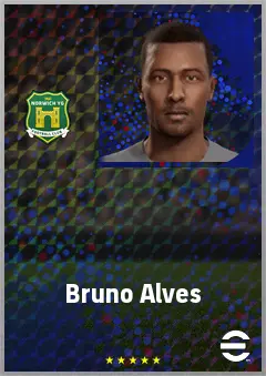 Bruno Alves eFootball 2026 player card, 66 OVR CB