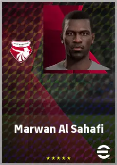 Marwan Al Sahafi eFootball 2026 player card, 67 OVR CF