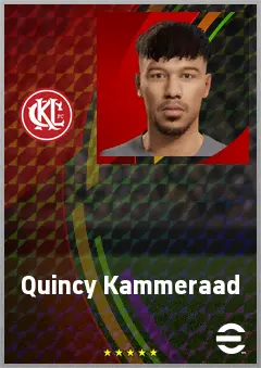 Quincy Kammeraad eFootball 2026 player card, 62 OVR GK