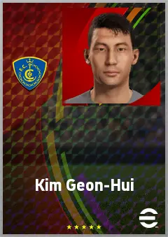 Kim Geon-Hui eFootball 2026 player card, 69 OVR CB
