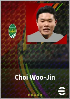 Choi Woo-Jin eFootball 2026 player card, 63 OVR LB