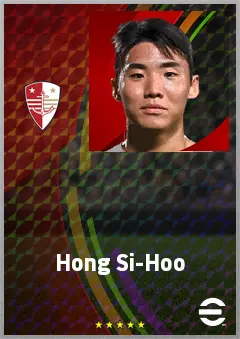 Hong Si-Hoo eFootball 2026 player card, 64 OVR RWF