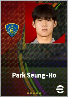 Park Seung-Ho eFootball 2026 player card, 68 OVR RWF