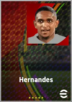 Hernandes eFootball 2026 player card, 68 OVR CF