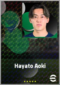 Aoki Hayato eFootball 2026 player card, 65 OVR CB
